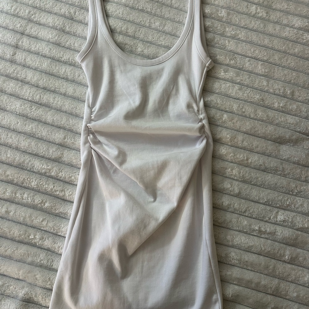 Elegant Backless White Dress